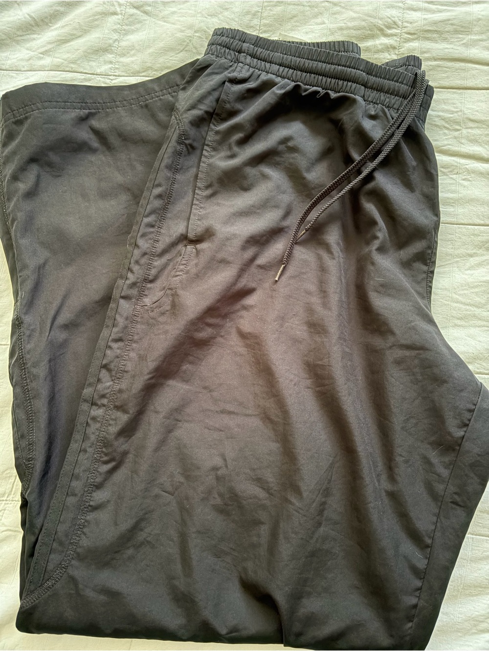 adidas Men's Black Elastic Waist Joggers